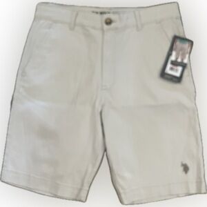 Back To School! U.S. Polo Assn. Light Tan Flat Front Shorts